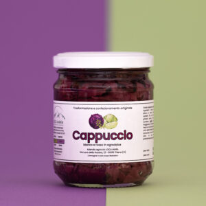 cappuccio bianco e rosso in agrodolce