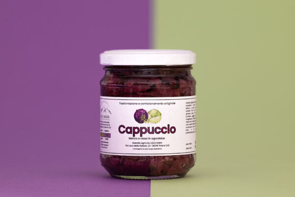 cappuccio bianco e rosso in agrodolce